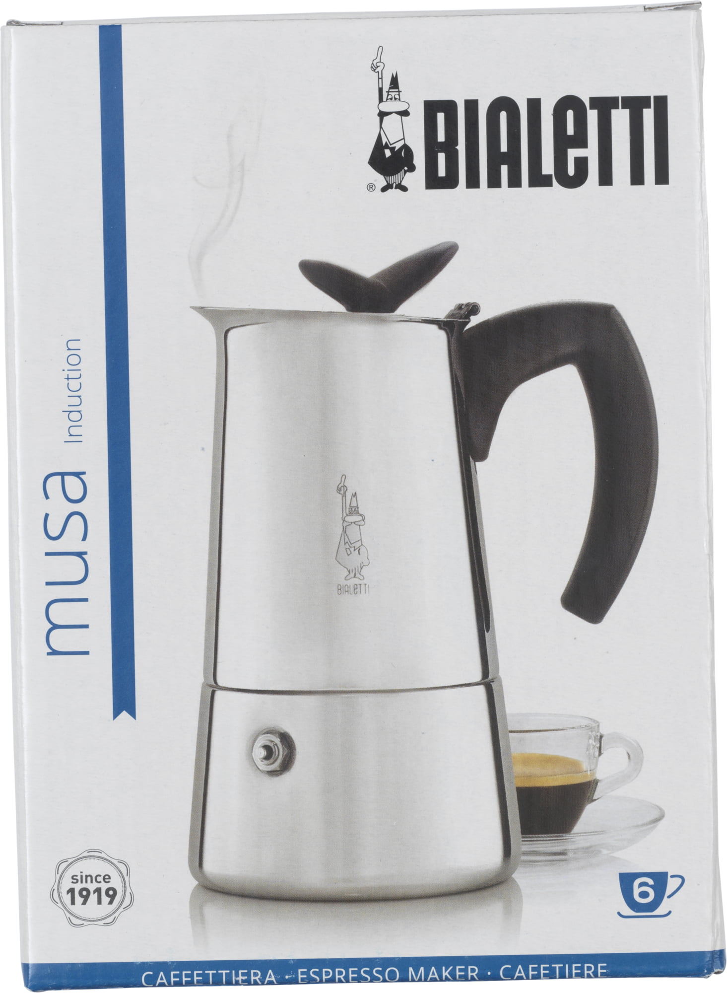 Easyworkz Diego 12 Cup Stovetop Espresso Maker Stainless Steel Italian  Coffee Maker Induction Moka Pot, 17.5 oz