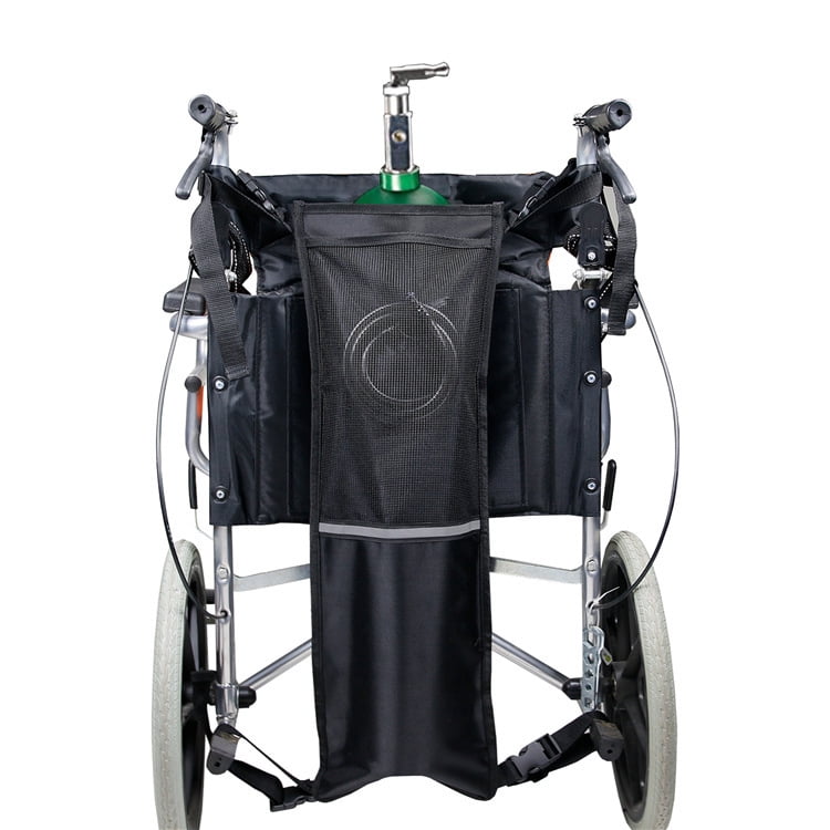 Yozhu Oxygen Cylinder Bag For Wheelchairs With Buckles, Fits Any