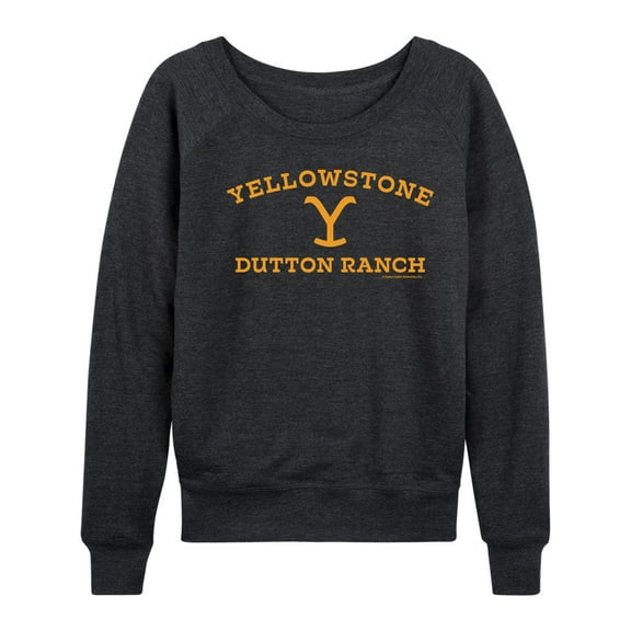 Yellowstone - Y Dutton Ranch Logo - Women's Lightweight French Terry Long Sleeve Shirt