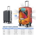 thumbnail image 4 of Susaid Hip Hummingbird In Jacket Print Elastic Washable Suitcase Cover with Hidden Zipper, Fits 18-32 Inch Luggage for Protection During Travel-Large, 4 of 7