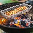 thumbnail image 2 of Air Fryer Basket For Oven Stainless Steel Crisper Tray Grilling Pan Silverware Drying Rack Accessories For Cooking Crispy Kitchen Vegetables Home, 2 of 4