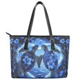 thumbnail image 2 of ZUXONGSY Sea Turtle Hibiscus Print Handbag for Women Portable Top Handle Satchel Waterproof Work Bag with Zip Compartments for Workout Dating, 2 of 6