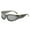 Bronze, variant on Round Sunglasses For Women Unisex Vintage Rectangle Wrap Around Sunglasses Mirrored Lens Cycling Sports Glasses For Women Men