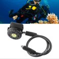 thumbnail image 4 of 2nd Stage Regulator Breathing Valve Heads Medium Pressure Tube Portable Diving EquipmentBlack, 4 of 4