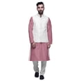 thumbnail image 1 of Atasi Kurta Pyjama pour Homme Veste Col Mandarin Indien Imprimé Ensemble de Tenue Ethnique, 1 of 5