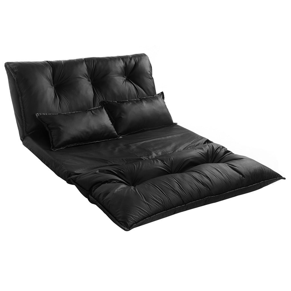 Details about   Pu Leather Adjustable Lazy Floor Sofa Bed Leisure Gaming Sofa Mattress Recliner 