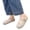 Beige, variant on Womens Mary Jane Mules Round Toe Cutout Slip-On Flats with Buckle Strap And Rubber Sole Clogs Comfortable Slip on Sandals for Women