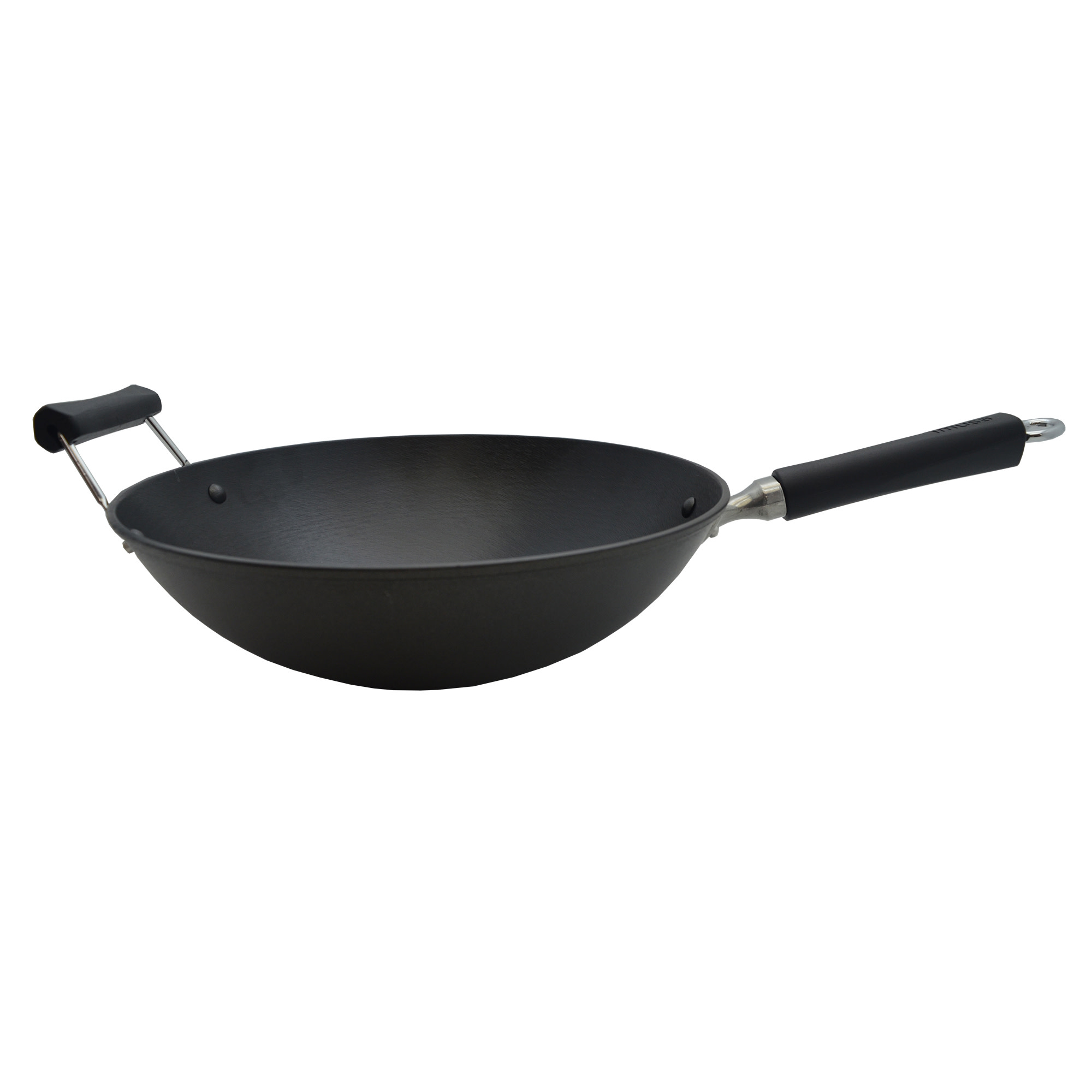 IMUSA 14-Inch Light Cast Iron Preseasoned Wok photo 1