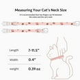 thumbnail image 2 of LGCASL Cotton Cat Collar, Cotton Breakaway Cat Collar Strawberries and White Heart Shaped Pendant Collar Cute Cat Collar with Bell Ideal for Girl Cats Boy Cats, Pink, 2 of 6