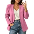 thumbnail image 6 of KyCheLot Plus Size Blazers for Women Fall Solid Color Long Sleeve Jackets Casual Work Business Officewear, 6 of 9