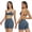 Gray-blue, variant on IBTOM CASTLE Two Piece Workout Sets for Women Y Back Sports Jogger Outfits Bra High Waist Biker Shorts Matching Gym Sets Yoga Pilates Outfits M Black