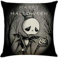 thumbnail image 5 of 4PCS 18"x18" Throw Pillow Covers Halloween Decorative Couch Pillow Cases Cotton Linen Pillow Square Cushion Cover for Sofa, Couch, Bed and Car, 5 of 5