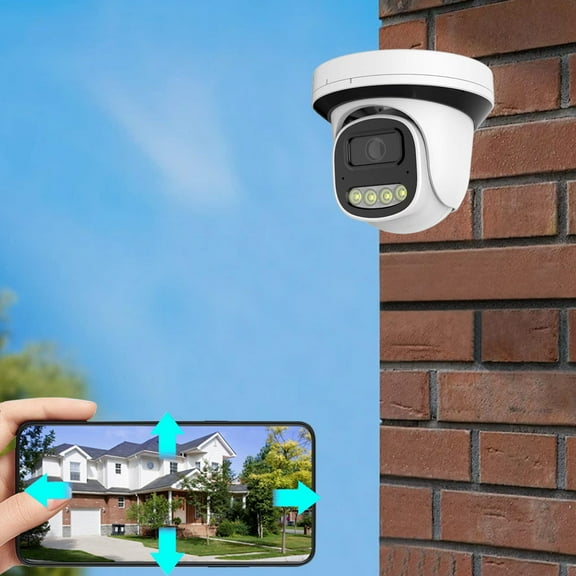 AZXY Security Cameras Wireless Wifi,Outdoor Security Cameras,Surveillance Camera Waterproof,Smart 360 Camera Outdoor with Monitor Remote for Home