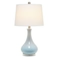thumbnail image 2 of Home Decorative Ceramic Tear Drop Shaped Table Lamp - Light Blue, 2 of 7