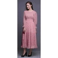 thumbnail image 3 of Bimba Floral Women Printed Smocked Waist Long Casual Maxi RuffleDress-X-Large, 3 of 5