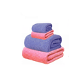 thumbnail image 1 of 4 Pzs Juego Toalla Baño, lana Coral Suave De Alta Densidad rosa/morado, 1 of 4