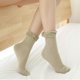 thumbnail image 2 of mujeres calcetines casuales 6 Pares De Calcetines Casuales Transpirables Elásticos Florales Con Volantes De Encaje Para Mujer Verde Claro Verde claro Magideal mujeres calcetines casuales, 2 of 7