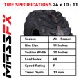 thumbnail image 3 of MASSFX Grinder 24x10-11 Rear Tires-ATV, UTV, & SxS on Soft/Hard Pack Ground 2 pk, 3 of 9