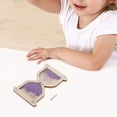 thumbnail image 4 of Milaget Wooden Hourglass Busy Board Basic Skills Educational Toy Learning Activities Light Violet, 4 of 9