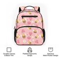 thumbnail image 6 of Pzuqiu Cute Bees Flowers Backpack for Kids Kindergarten Girls School Bag with Front Pocket School Bookbag for Boys Adjustable Shoulder Straps Book Bag for Elementary-School Use, 6 of 7