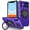 Purple, variant on 360° Rotating Magnetic Suction Protective Case for iPhone 11, Mobile Phone Holder [Support Car Mount] Shockproof Protective Phone Cover Cases, Orange
