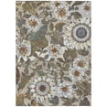 thumbnail image 2 of Addison Rugs Chantille Indoor/Outdoor Transitional Floral Ivory Machine Washable Rectangle Rug, 3' x 5', 2 of 8