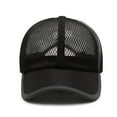 thumbnail image 5 of LIIPEE Girls Boys Baseball Hats Summer Casual Stylish Mesh Wide Brim Visor Cap Protection Caps Child Classic Beach Sunscreen Sunshade Hat,Black,One Size, 5 of 9