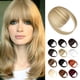 thumbnail image 1 of Wodelanle Flequillo Flequillo con clip Flequillo falso Extensiones de cabello con clip natural Fácil de usar Flequillo sintético Flequillo con clip Flequillo francés rubio Flequillo con patillas Posti, 1 of 5