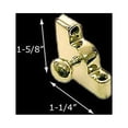 thumbnail image 3 of Carpet Rod Bracket Solid Brass Left Side Ball Renovators Supply, 3 of 3