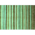 thumbnail image 1 of Ahgly Company Machine Washable Indoor Rectangle Abstract Turquoise Blue Contemporary Area Rugs, 5' x 7', 1 of 4