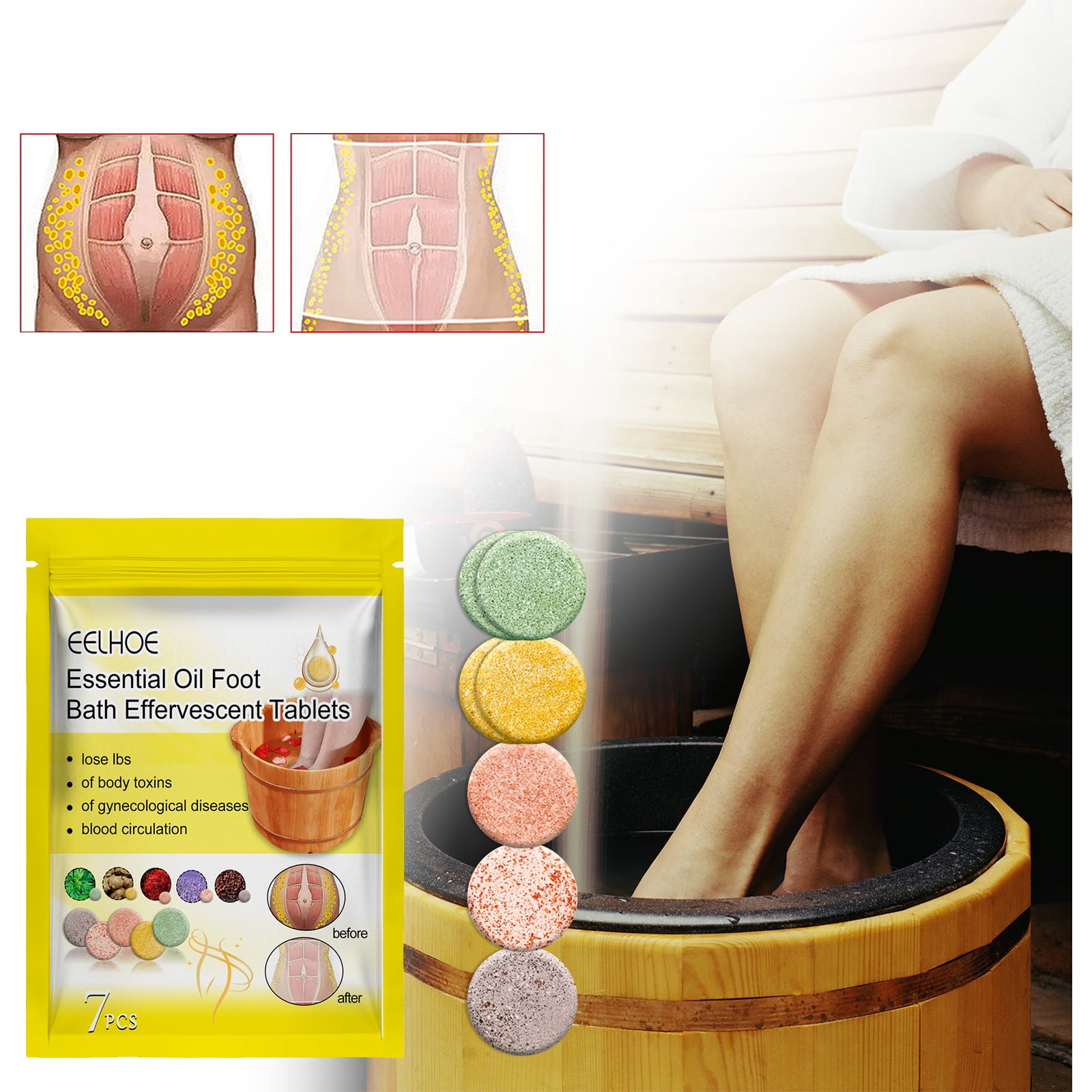 Foot Bath Tablets,Foot Spa Bath Bombs,Essential Oil Foot Bath Spa Foot