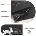thumbnail image 6 of Round Rugs 8Ft, Black Modern Round Area Rug Washable Indoor Throw Carpet, Farmhouse Rabbit Abstract Art Large Non Slip Circle Rug for Kids Room RV Home Decor Aesthetic, 6 of 8