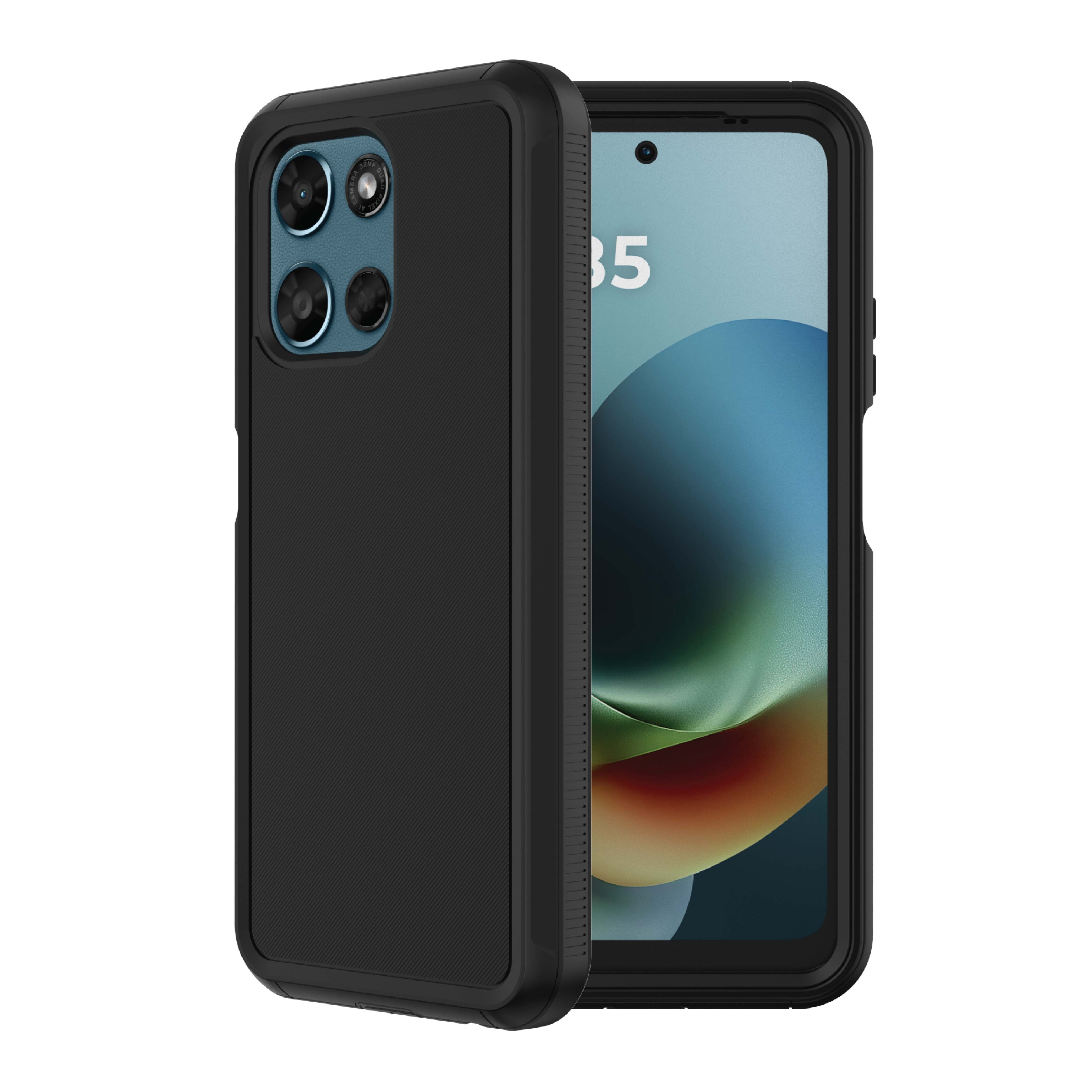 onn Rugged Phone Case for Motorola moto g PLAY (2026) - Black