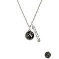 thumbnail image 2 of Delight Jewelry Silvertone Medical Assistant Caduceus Seal - PA Silvertone Courage Strength Wisdom Honesty Bar Charm Necklace, 23", 2 of 4