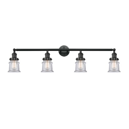 

Innovations 215-BK-S-G182S Small Canton 4 Light Bath Vanity Light part of the Franklin Restoration Collection Matte Black