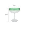 thumbnail image 6 of Mainstays by Becky G. & Alejandra 18-Ounce Acrylic Margarita Glass, Green Rim, 6 of 7