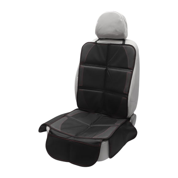 Unique Bargains Car Seat Cover, Universal Car Seat Protector with Side Pockets, Soft Padded Cushion for Baby Safety, Durable and Waterproof, Black Red, 1 Pc