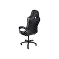 thumbnail image 4 of BASIC GAMING CHAIR BLACK ERGONOMIC PADDED ARMRESTS PLEATHER, 4 of 6