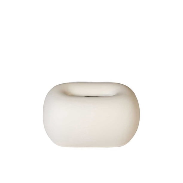 Caja de pañuelos de cerámica sencilla, adorno de escritorio, dispensador de servilletas faciales for mesa de comedor o sala de estar
