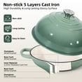 thumbnail image 4 of Davivy 5.5 Qt Enameled Dome-Shaped Cast Iron Bread Dutch Oven with Lid, Enameled, 4 of 11