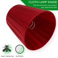 thumbnail image 3 of 1pc Stylish Lampshade Cloth Lamp Cover Clip Bulb Type Bedroom Lampshade, 3 of 4