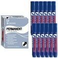 thumbnail image 1 of [Crown] Permanent Markers L, Blue, Chisel Tip, 12 Count, 1 of 5