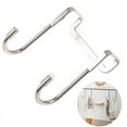 thumbnail image 2 of JoyMoreHome Over The Door Double Hanger Hooks, 304 Stainless Steel Double S-Shaped Hooks Heavy Duty Door Hooks for Hanging Clothes, Towels, Coats, and More, 2 of 6