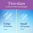 thumbnail image 4 of Differin Power Patches for White Head Pimples, Hydrocolloid Acne Patches, Zinc Hyaluronate and Niacinamide, 23 ct, 4 of 15