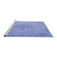 thumbnail image 2 of Ahgly Company Machine Washable Indoor Round Persian Blue Traditional Area Rugs, 5' Round, 2 of 4