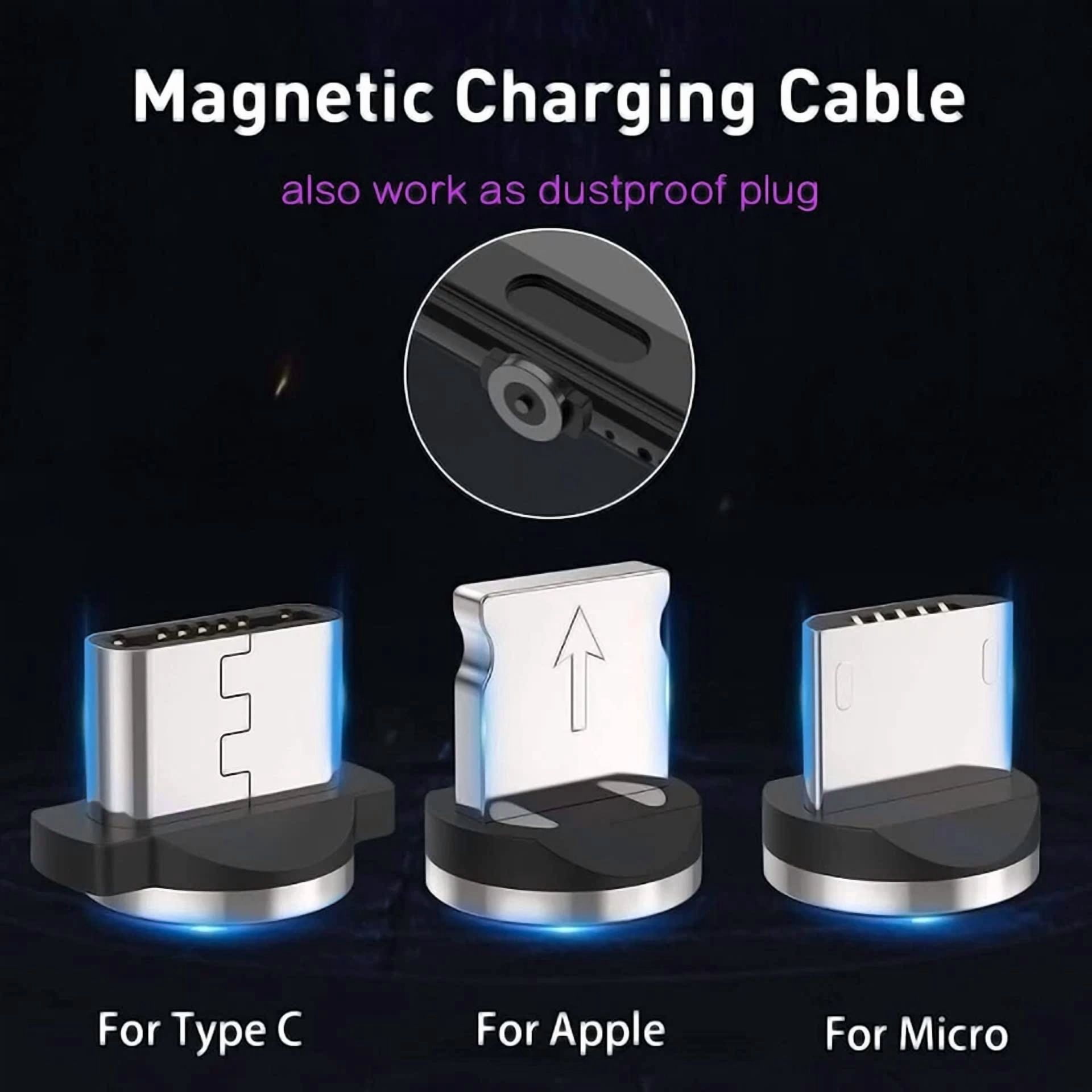 BUTTERFLY- Wireless 3-In-1 Fast Phone Car Charger Usb Cable Charging Magnet Charge Cord