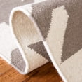 thumbnail image 4 of Safavieh Dhurries Tara Geometric Runner Rug, Gray/Ivory, 2'6" x 6', 4 of 9