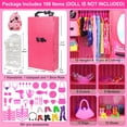 thumbnail image 2 of Set de juego Doll Closet K.T. Fancy 108 unidades para muñecas de 11.5 pulgadas, 2 of 7