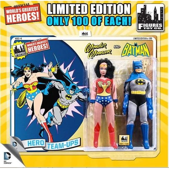 Wonder Woman & Batman Retro Action Figures DC