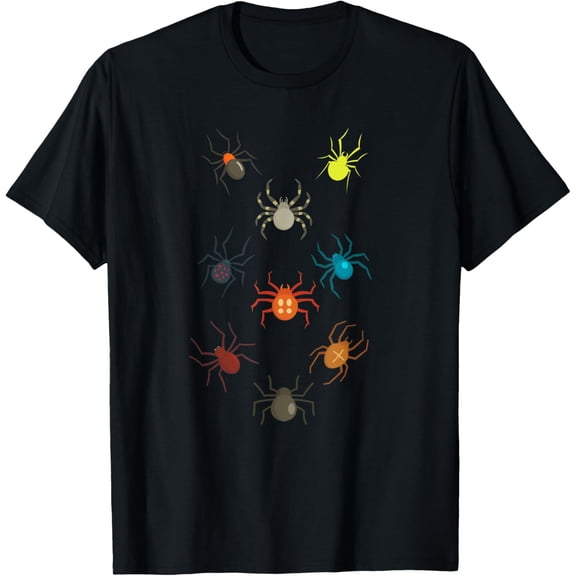 Spider Gift Tarantulas Arachnids Spider T-ShirtMen and women, Black T-shirt, size: Extra large S-4XL